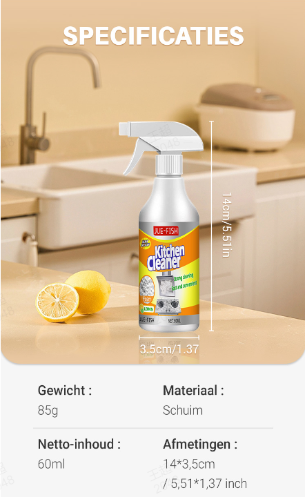 🏠Multifunktionell köksskumrengörare