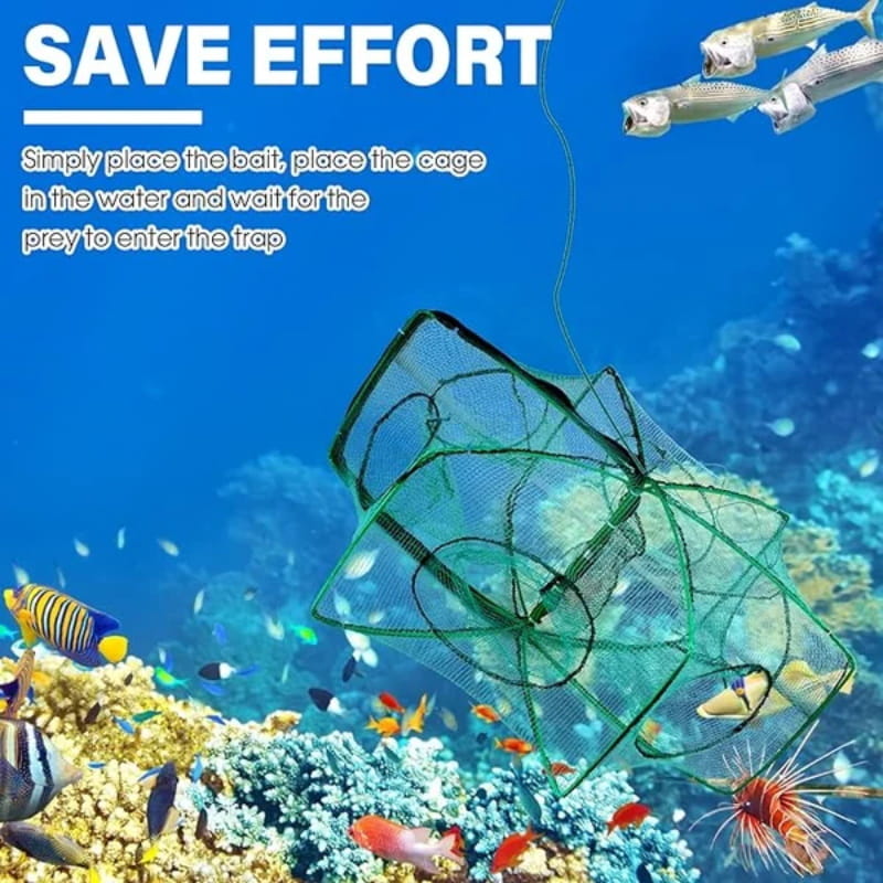 đš 50 % RABATT! đšAutomatiskt hopfĂ€llbart nĂ€t för sportfiskare â förstĂ€rkt fisknĂ€t i nylon, hĂ„vnĂ€t med teleskophandtag đŁâš