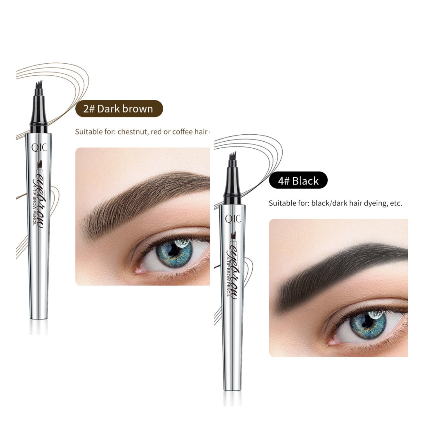 đž3D VattentĂ€t Microblading Ăgonbrynspenna 4 Gaffelspets Tatueringspenna (đ„köp 1 fĂ„ 1 gratis)