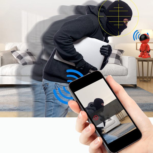 Trådlös Wifi Mobil Fjärrövervakning Säkerhetskamera