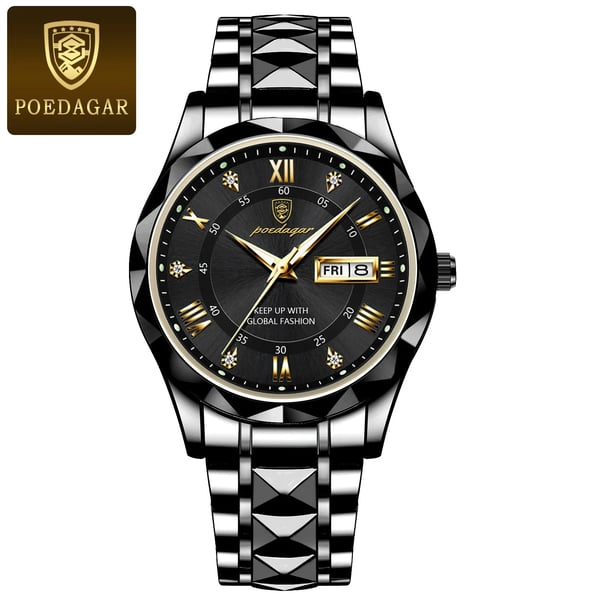 đVattentĂ€tt toppmĂ€rke lyxigt manarmbandsur med lysande