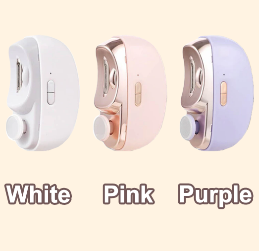 🎁 Perfekt för alla åldrar 👵👶 3-i-1 Automatisk Elektrisk Nagelklippare med Polering - 🌟Säker & Bekväm🌟