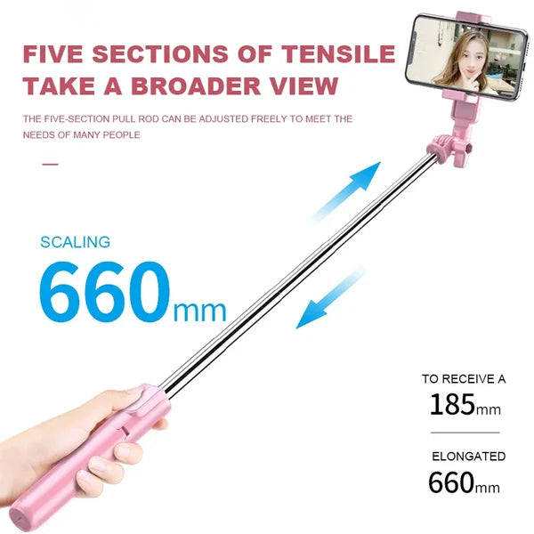 đ„Varm försĂ€ljninđ„Ny 6 i 1 Bluetooth Selfie Stick