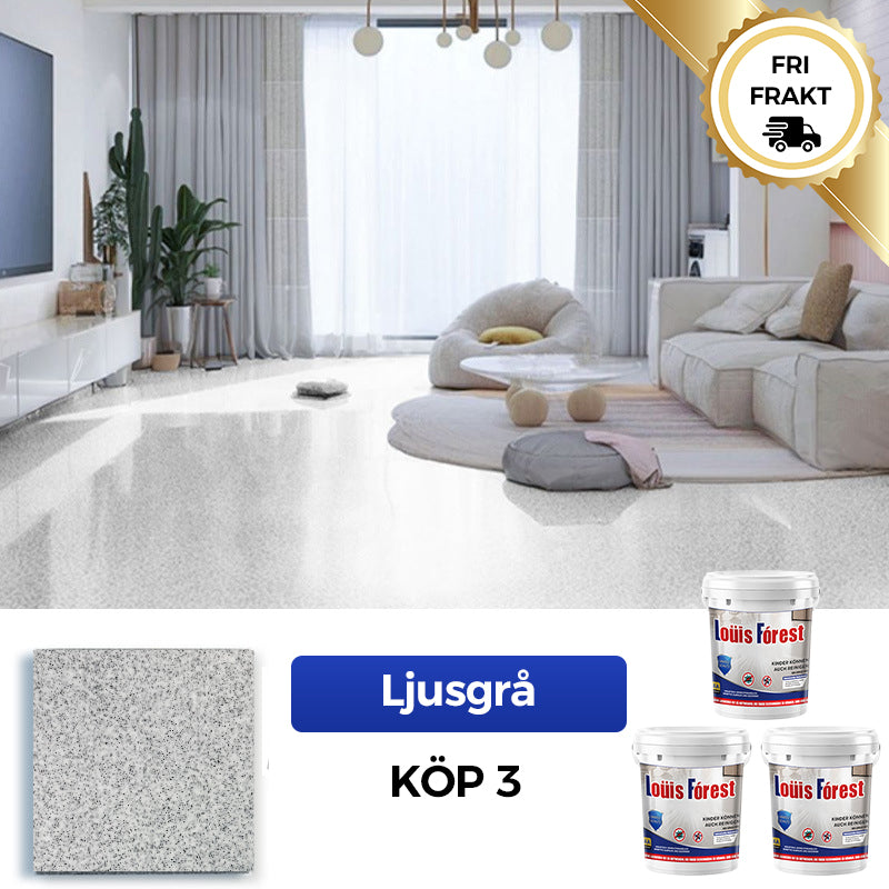 ✨Nykomling✨Högblank epoxigolvbeläggning med marmoreffekt
