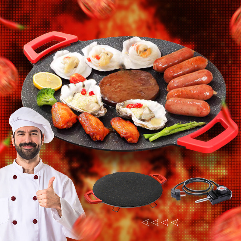 đ„ 50% RABATT! Fri frakt! đ„ đł Non-stick elektrisk bakplĂ„t âš LĂ€mplig för inomhus- och utomhusbruk ⥠Nyckelfunktioner: â
Extra stor yta (40x25 cm) - kan grilla 4 portioner samtidigt â
Justerbar temperatur (80-230°C) â
LÀtt att rengöra