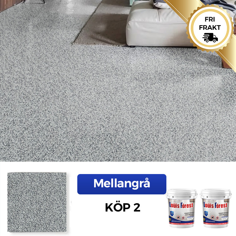 ✨Nykomling✨Högblank epoxigolvbeläggning med marmoreffekt