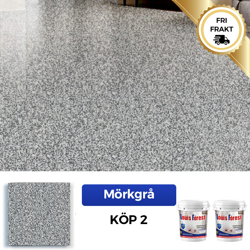 ✨Nykomling✨Högblank epoxigolvbeläggning med marmoreffekt