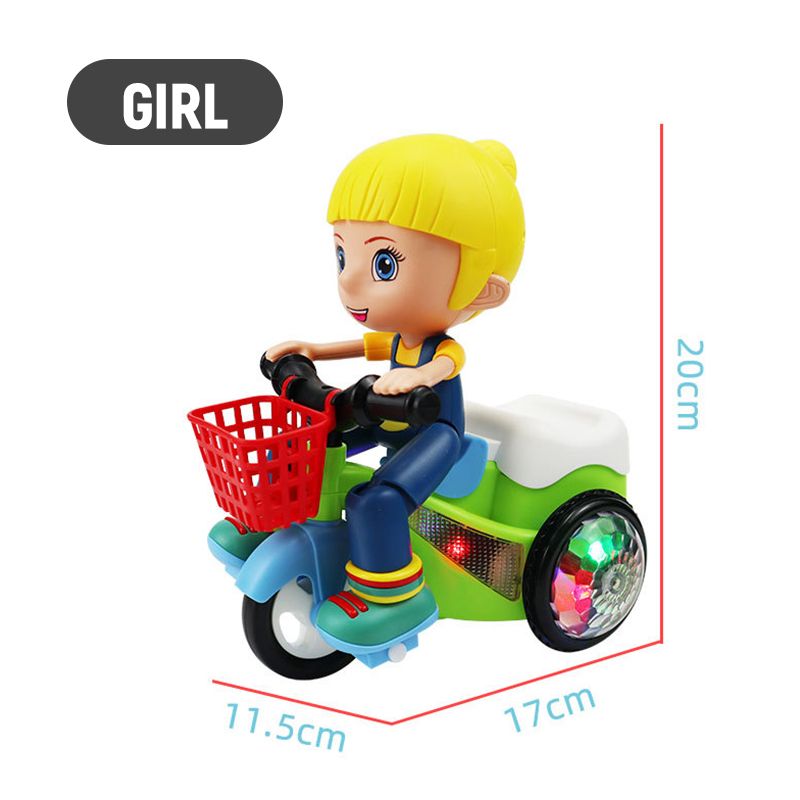 Pousbo® lysande trehjulig stuntleksak