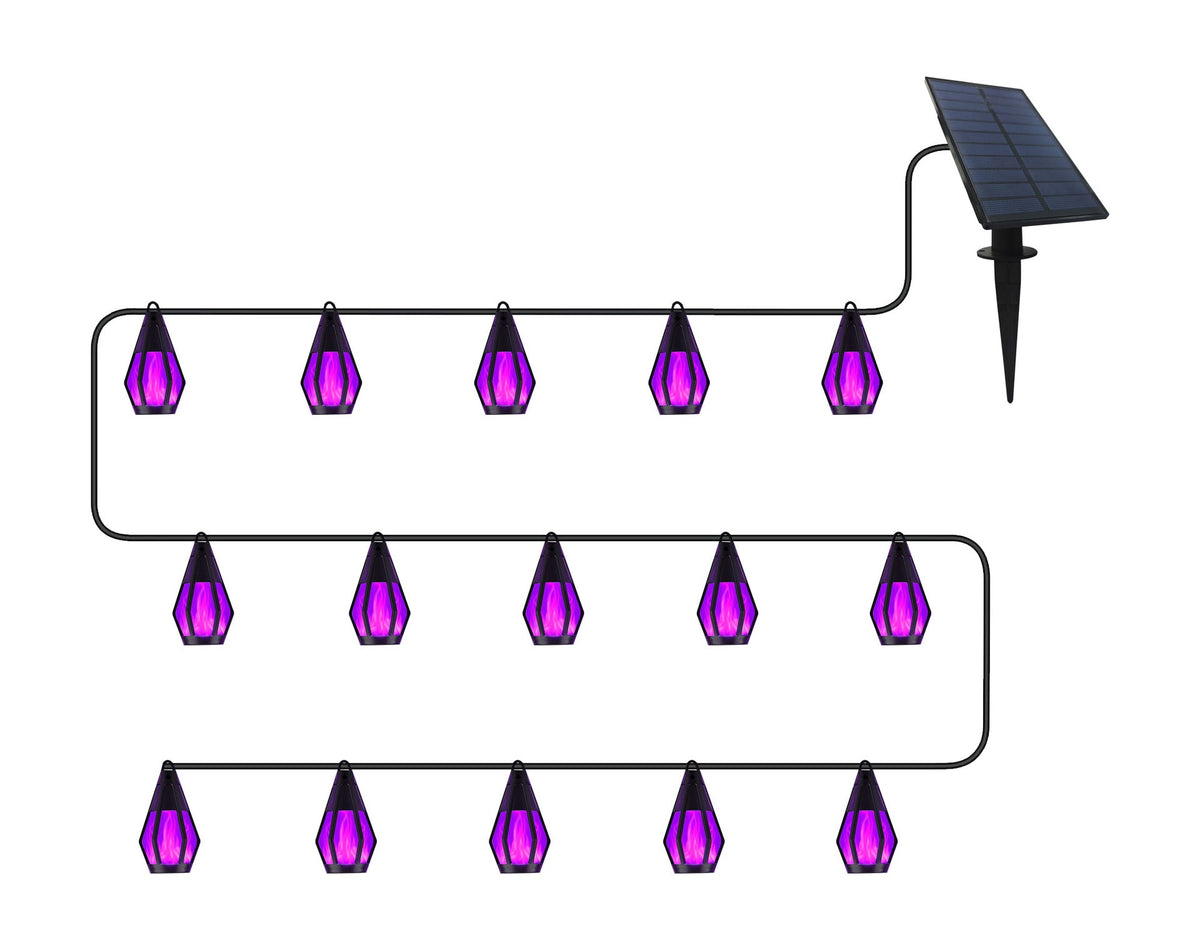 đ„ 50% RABATT! âïž IP65 Solar-LED-Lichterkette â Flammenoptik, Wasserdicht, 360° Abstrahlwinkel & Perfekt FĂŒr Garten, Hof & Camping đïž