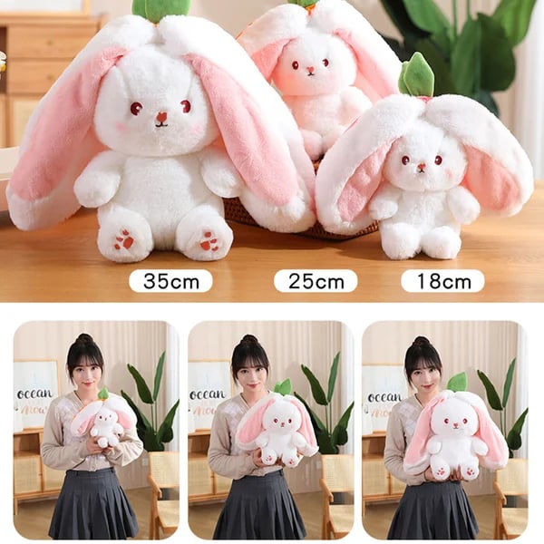 đ„50% rabatt under en begrĂ€nsad tidđ„Strawberry Bunny förvandlades till en liten kanin đ Fruktdocka plyschleksak đ°