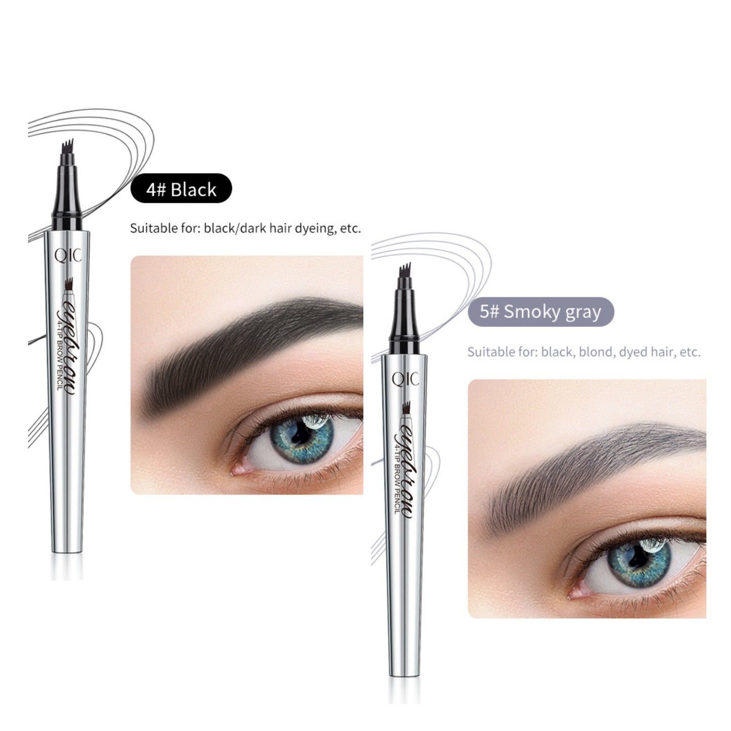 đž3D VattentĂ€t Microblading Ăgonbrynspenna 4 Gaffelspets Tatueringspenna (đ„köp 1 fĂ„ 1 gratis)