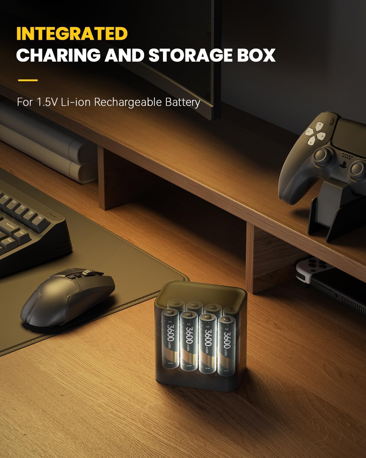 ✨HET FÖRSÄLJNING 49 % RABATT🔋Li-jonbatteri med integrerad laddningsförvaringsbox💡Överladdningsskydd