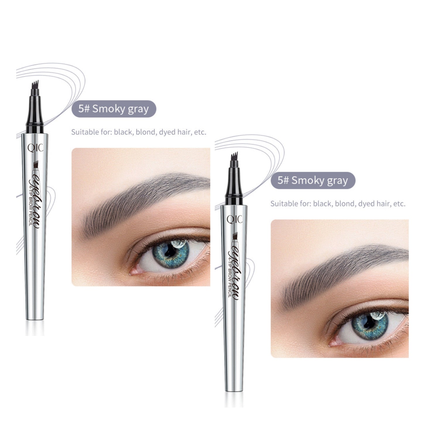 đž3D VattentĂ€t Microblading Ăgonbrynspenna 4 Gaffelspets Tatueringspenna (đ„köp 1 fĂ„ 1 gratis)