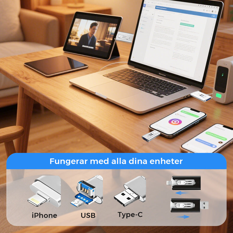 USB-minne för extern lagring 📀 - Perfekt för att spara och bär med dina filer! 🚀