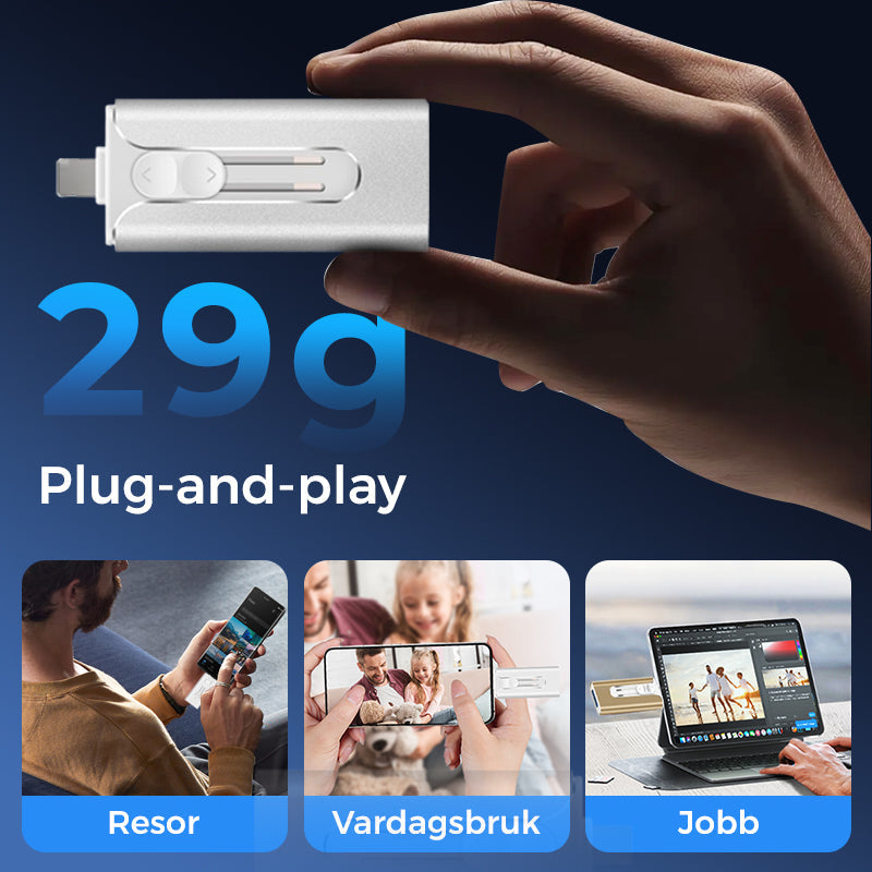 USB-minne för extern lagring 📀 - Perfekt för att spara och bär med dina filer! 🚀