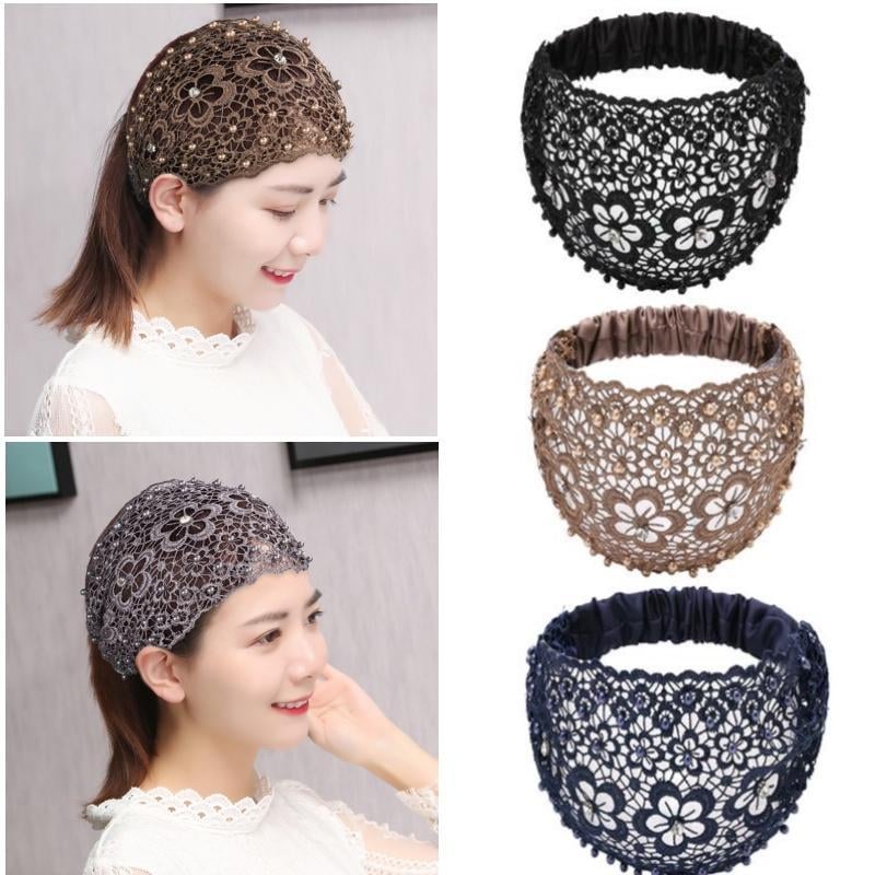 đ„Plum Blossom Hollow Beaded Wide Pannband