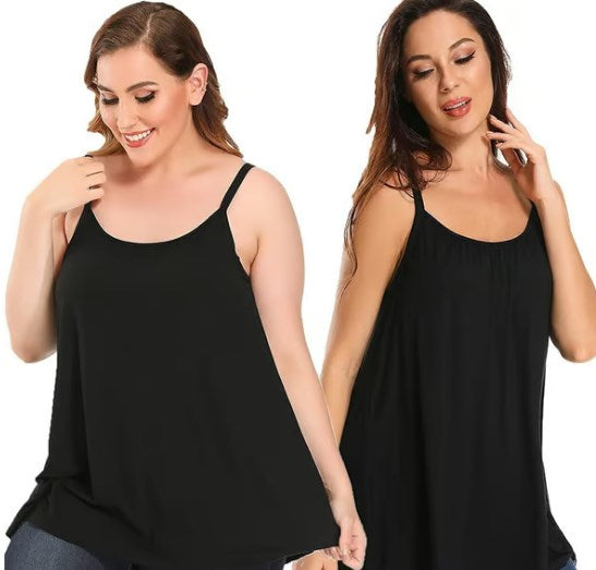 đ„Lös Passform Tanktop med Inbyggd BH