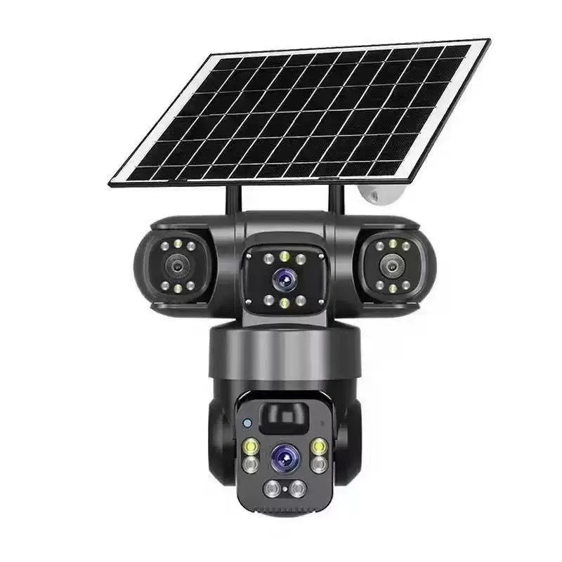 đąđą 55 % RABATT!!! â° Utomhus-Wi-Fi-övervakningskamera 6K 9 MP | 10x zoom, 3 objektiv, 360° PTZ | VattentĂ€t enligt IP66, fĂ€rgseende i mörker, tvĂ„vĂ€gskommunikation, rörelsespĂ„rning