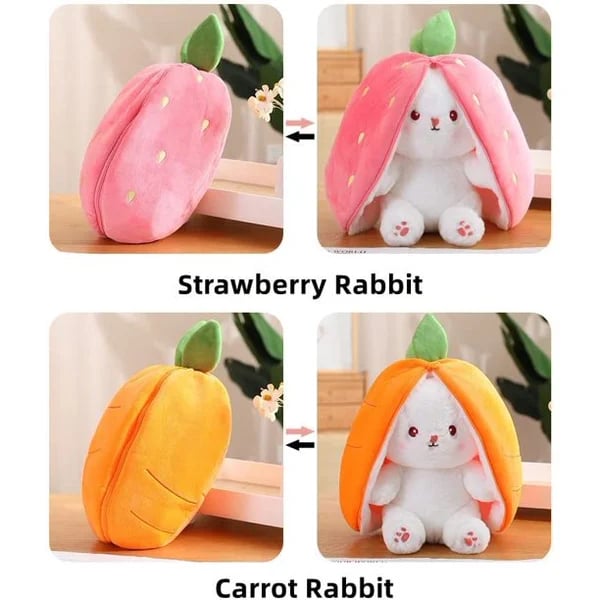 đ„50% rabatt under en begrĂ€nsad tidđ„Strawberry Bunny förvandlades till en liten kanin đ Fruktdocka plyschleksak đ°