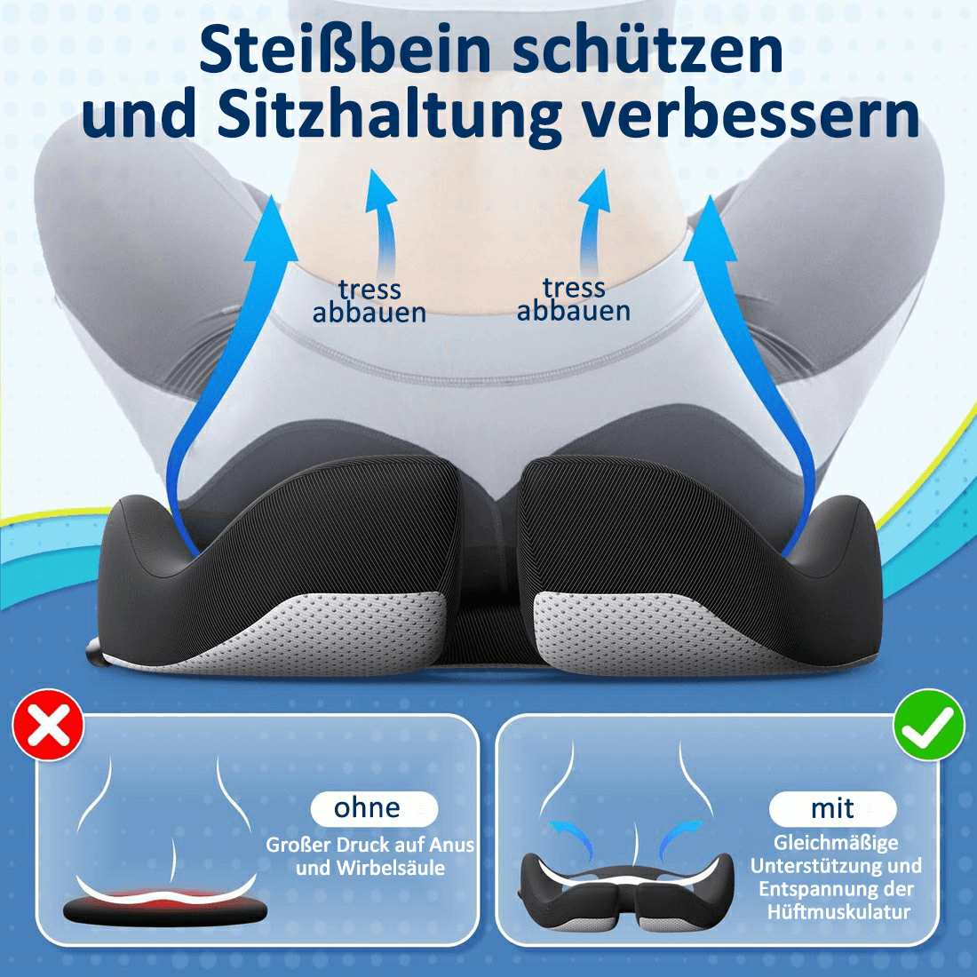 đSenaste dagen 50ïŒ
RABATTđ„Ergonomisk sittdyna tillverkad av minnesskum