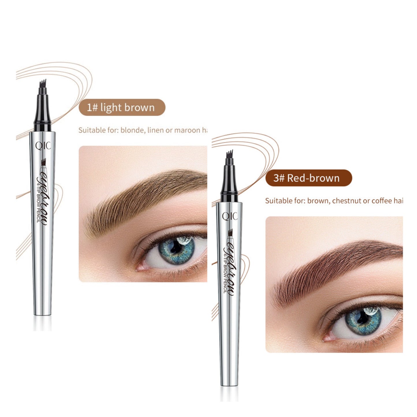 đž3D VattentĂ€t Microblading Ăgonbrynspenna 4 Gaffelspets Tatueringspenna (đ„köp 1 fĂ„ 1 gratis)