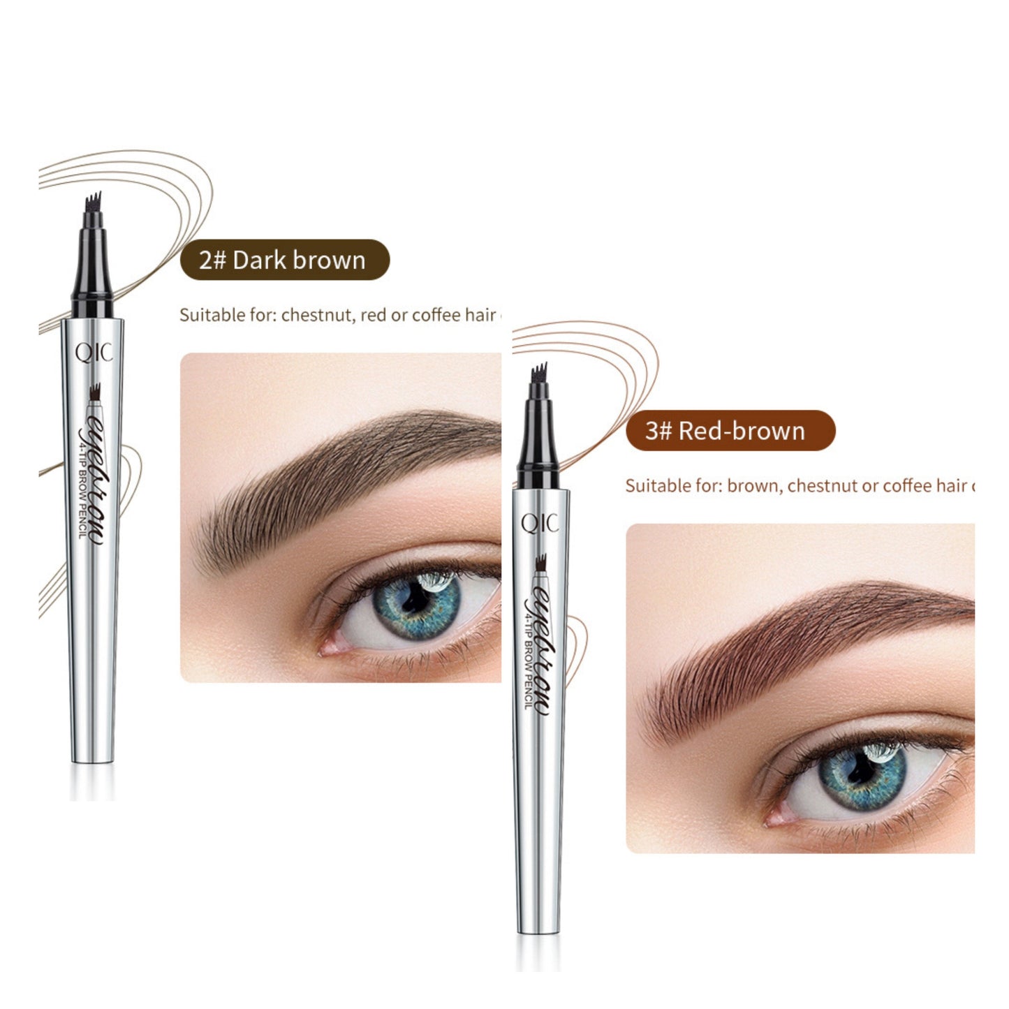 đž3D VattentĂ€t Microblading Ăgonbrynspenna 4 Gaffelspets Tatueringspenna (đ„köp 1 fĂ„ 1 gratis)