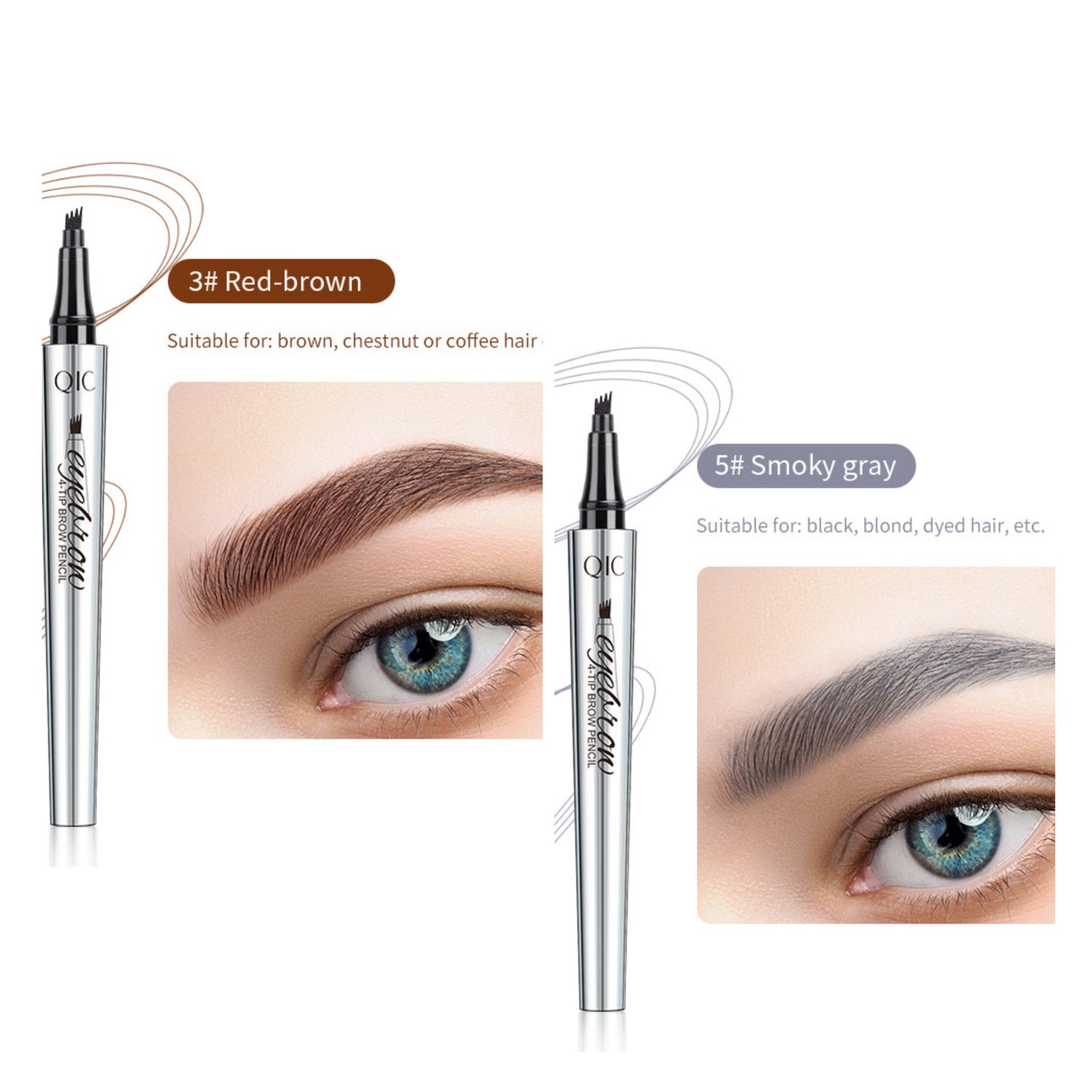đž3D VattentĂ€t Microblading Ăgonbrynspenna 4 Gaffelspets Tatueringspenna (đ„köp 1 fĂ„ 1 gratis)
