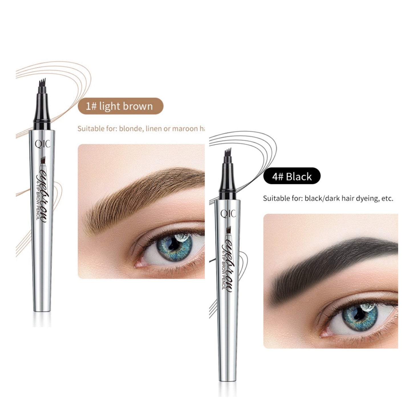 đž3D VattentĂ€t Microblading Ăgonbrynspenna 4 Gaffelspets Tatueringspenna (đ„köp 1 fĂ„ 1 gratis)