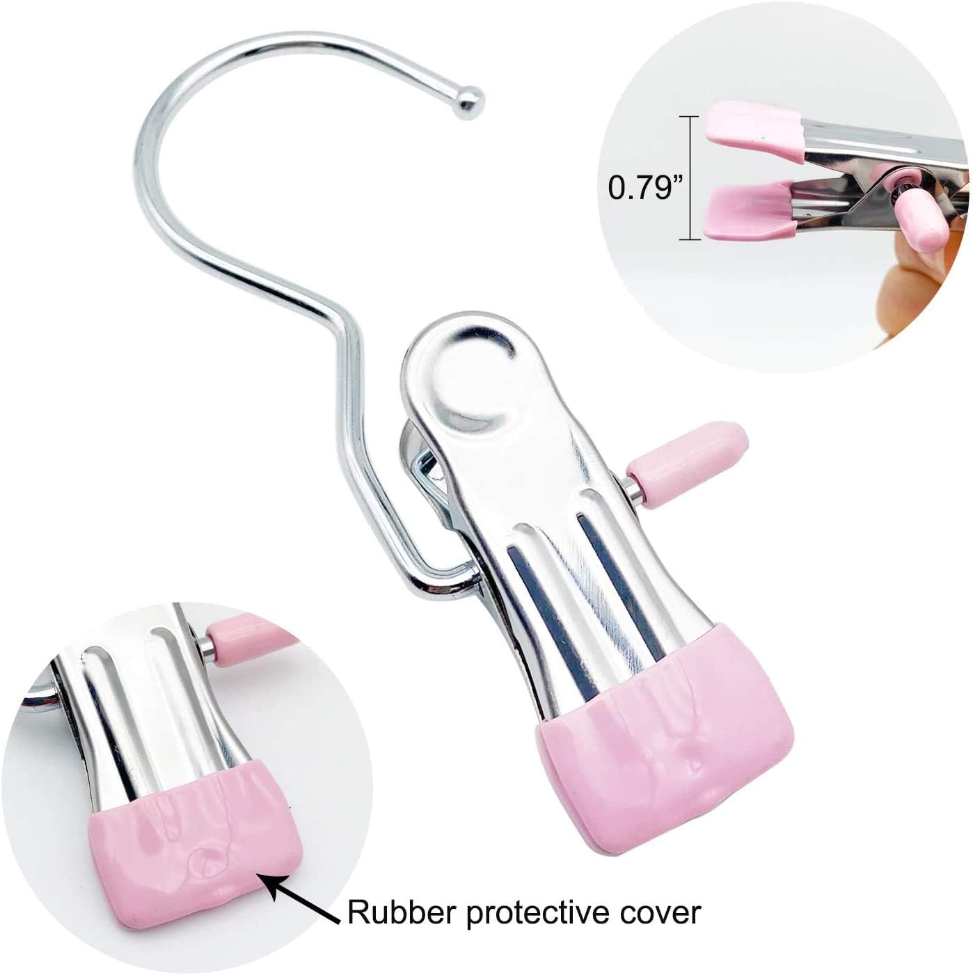 đ„Anti-rust Clip Rymdbesparande klĂ€dnypa Hattbyxor Förvaring HĂ€ngande Resekrok