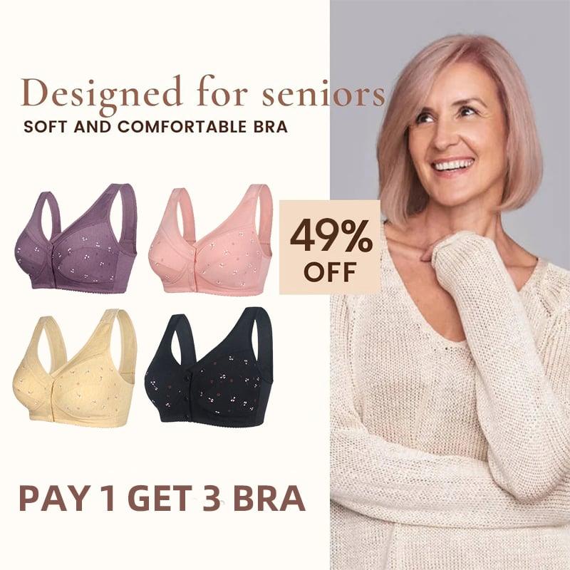 đ„Sista dagen Köp 1 och fĂ„ 2 gratis đ„Design for Senior bomullsbehĂ„ med stĂ€ngning framtill