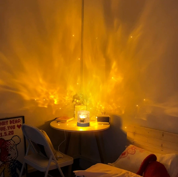 🔈🔈60% rabatt🎁Norrsken Vattenripplar Nattlampa