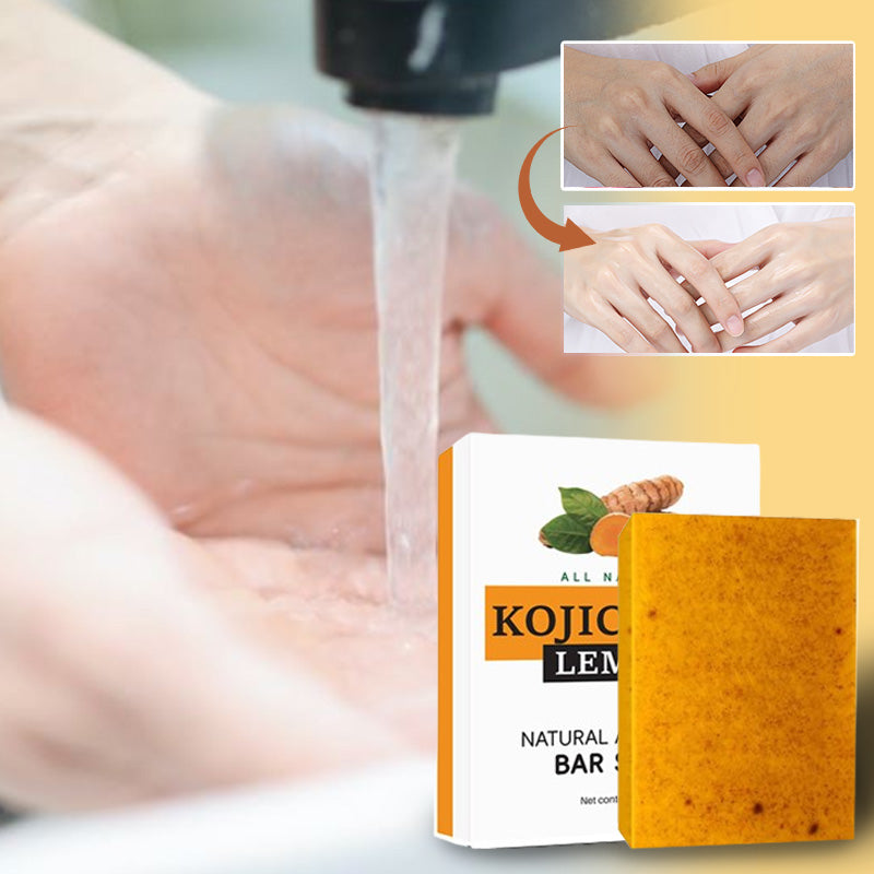 🔥Lemon Turmeric & Kojic Acid Soap Bars
