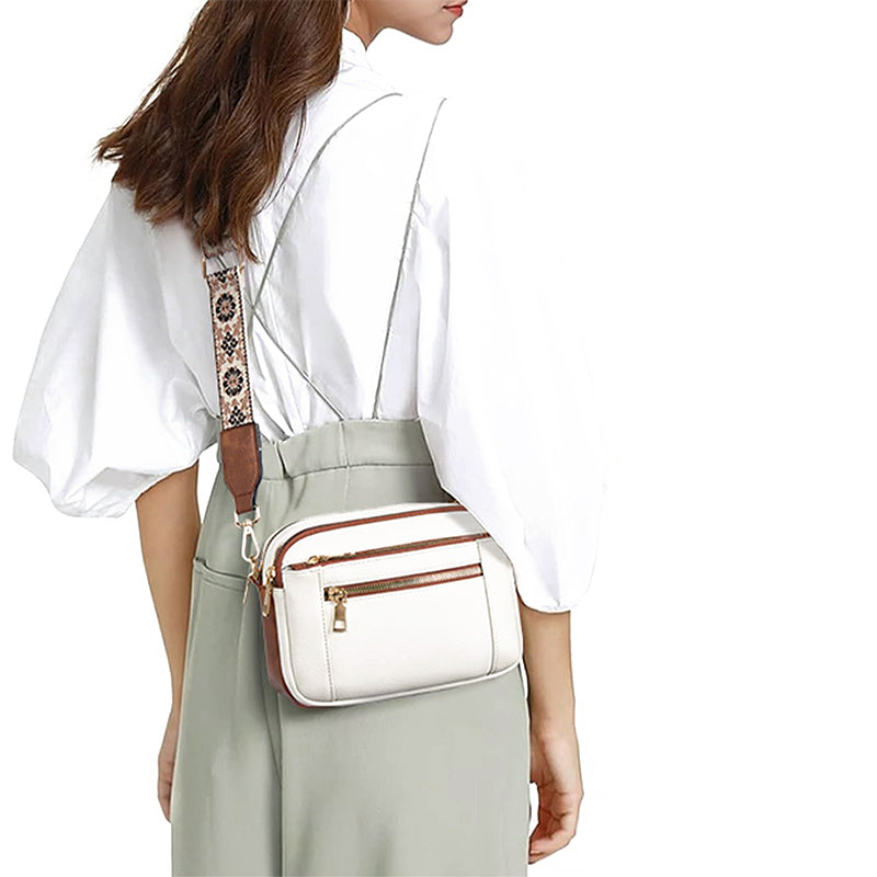 đ„Crossbody-vĂ€ska för kvinnor med bred rem