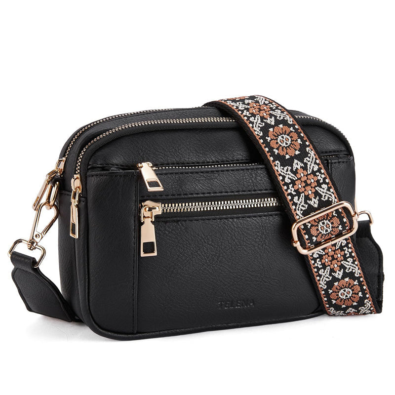đ„Crossbody-vĂ€ska för kvinnor med bred rem