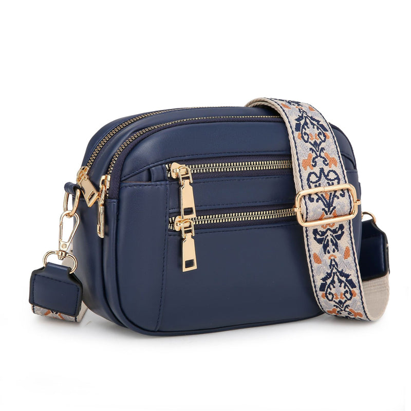 đ„Crossbody-vĂ€ska för kvinnor med bred rem