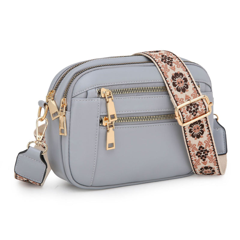 đ„Crossbody-vĂ€ska för kvinnor med bred rem
