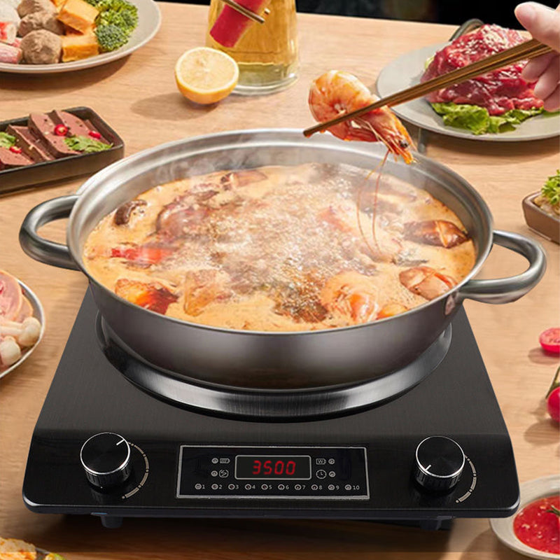 đ„3500W Konkav InduktionshĂ€ll med 10 TemperaturinstĂ€llningar