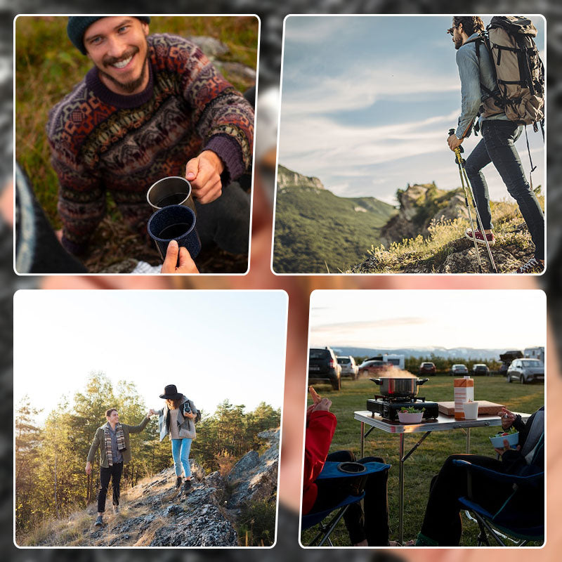 đ„50% rabatt under en begrĂ€nsad tidđ„FĂ€llkniv med TrĂ€handtag för Arbete, Vandring & Camping