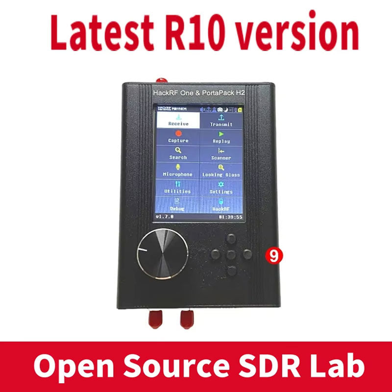 HackRF One R10 SDR med Portapack H2 & Mayhem 2.0.1 Firmware