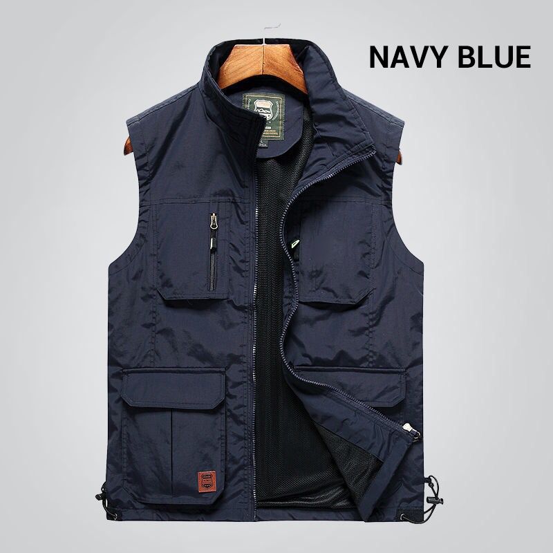 Outdoor Fishing Quick-dry Zipper Vest with Multi-pockets(55% OFF)