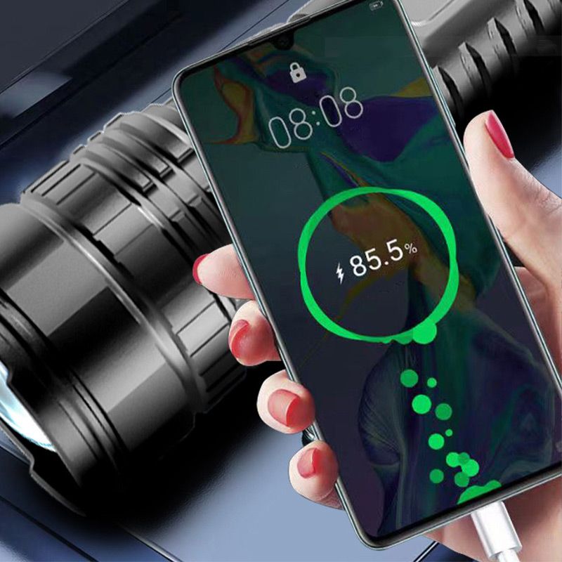đ„Hot saleđ„Multifunktionell vit laser teleskopisk zoom taktisk ficklampa