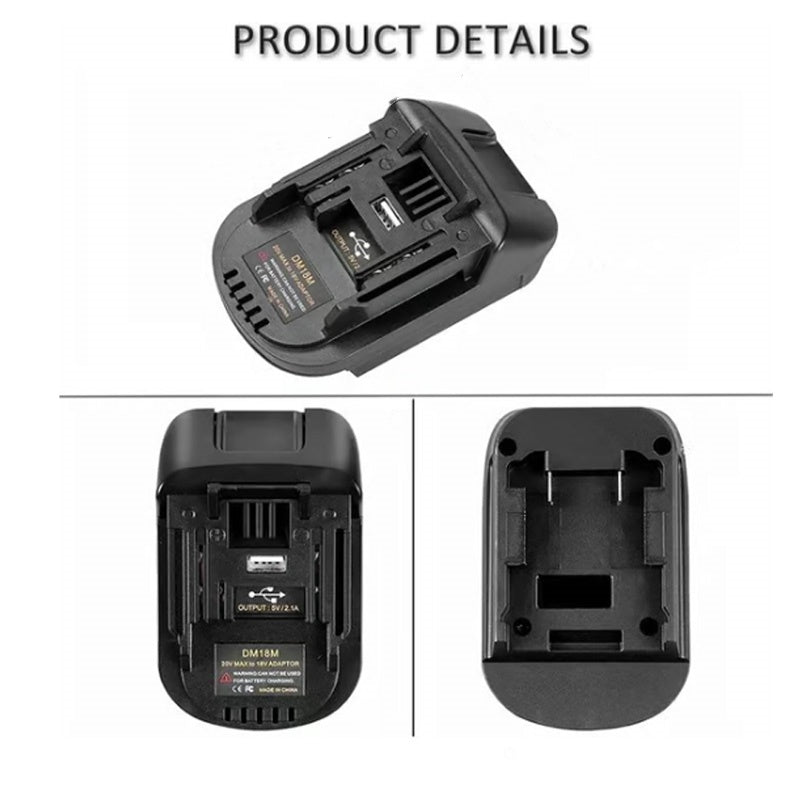 ⚡Litiumbatteriadapter för 18V batteriverktyg