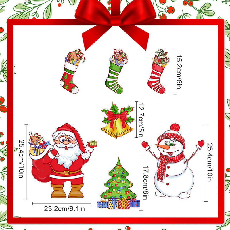 đ„Jul 3d Tecknad Magnetisk KlistermĂ€rke