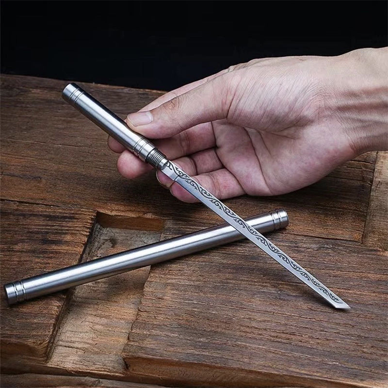 đ„MĂ„ngsidig Utomhus BĂ€rbar Fruktkniv med Skaft