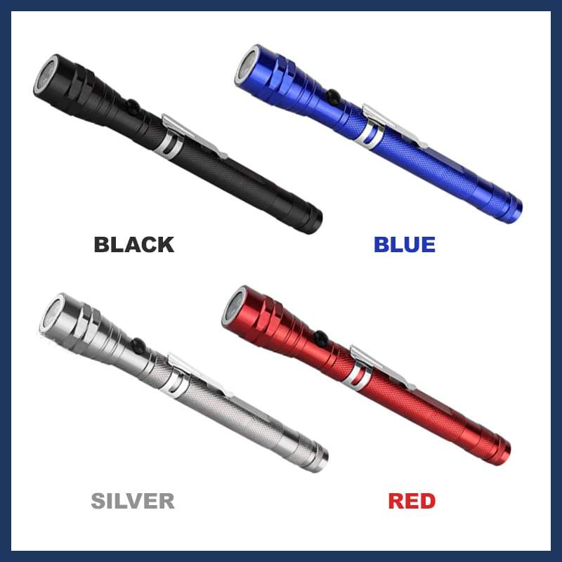 đŠ 50% RABATT NU! đ§Č Multifunktionell Magnetisk Teleskop Ficklampa â Utdragbar & 360° Roterbar â Perfekt för Reparationer & DIY đ ïž