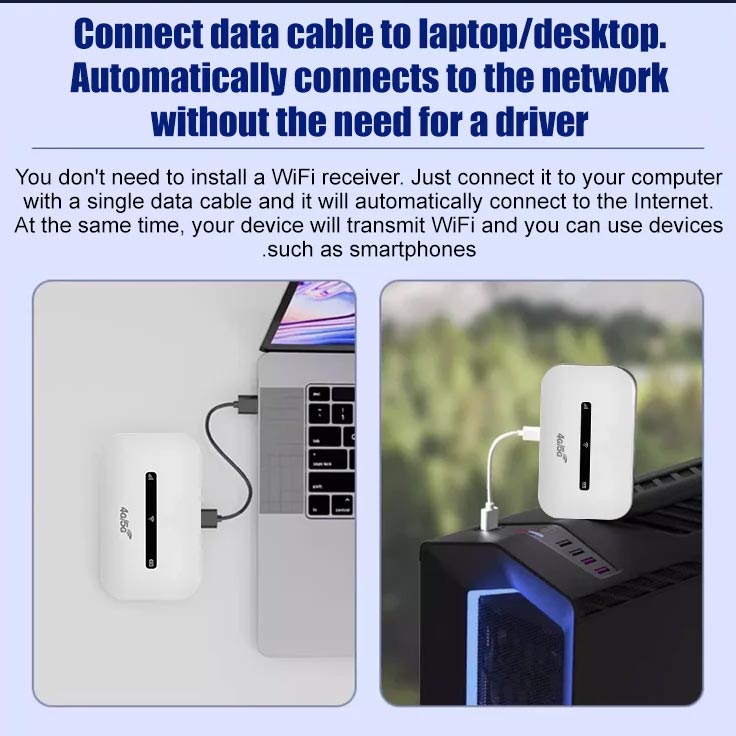 4G/5G Pocket Mobile WiFi Router (50 % RABATT)