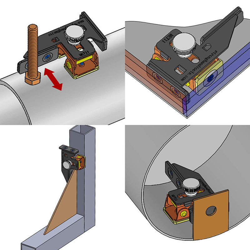 Flervinkligt sliphuvud för svetsning