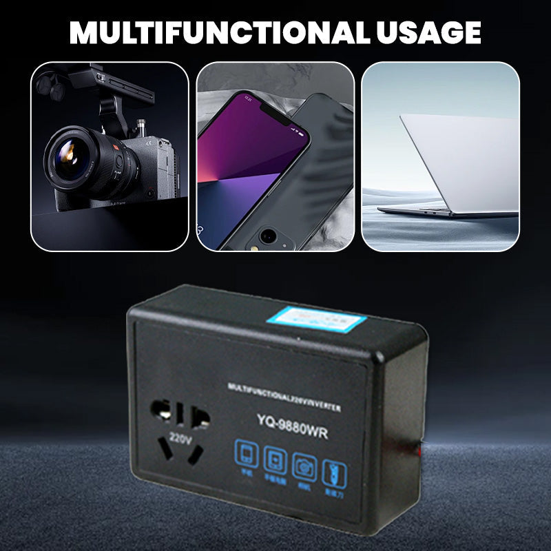 Multifunktionell invertor för bil 12V 24V till 220V