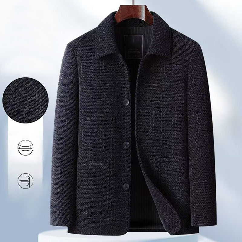 Högkvalitativ tjock Chenille Button Down Jacket för män