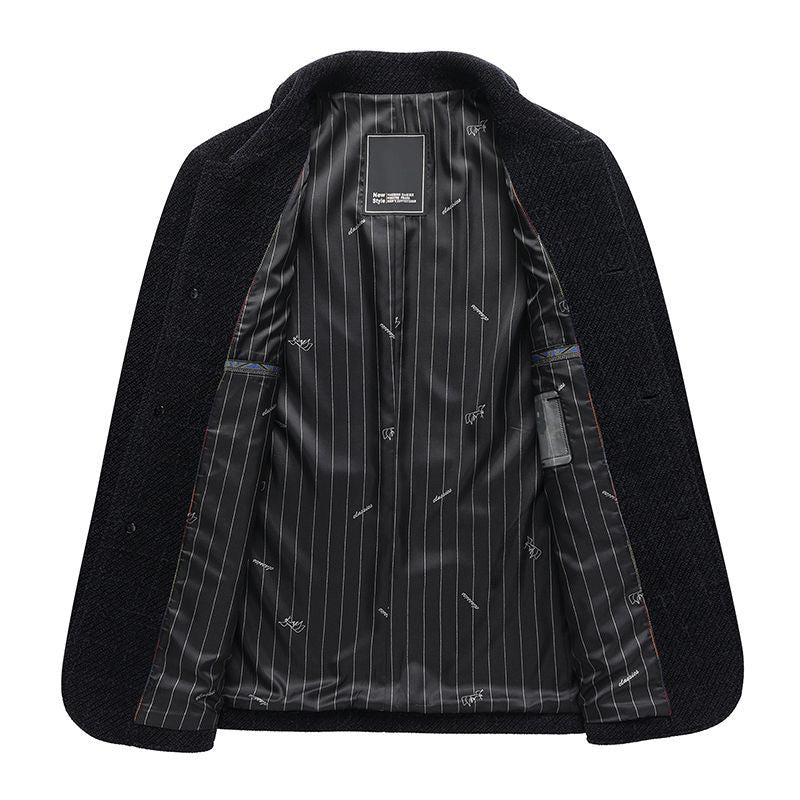 Högkvalitativ tjock Chenille Button Down Jacket för män